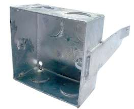 1-gang hot dipped KO box
